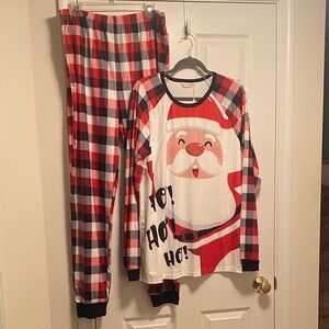 PatPat Santa Plaid Men’s Pajama Set…size 2XL